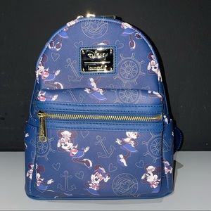 Disney Loungefly Mini Backpack-Sailor Minnie Mouse